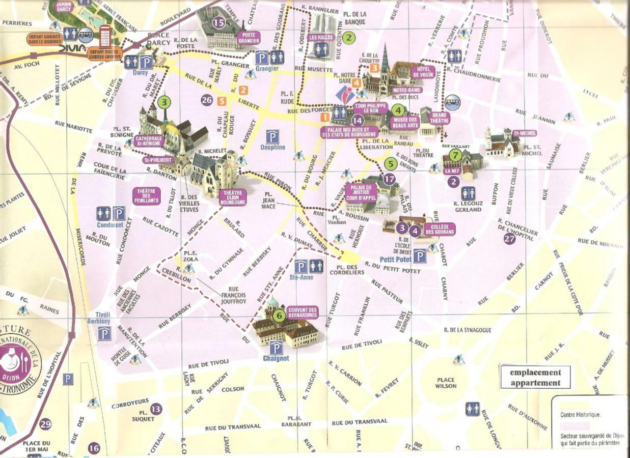 Les Burgondes Apartman Dijon Kültér fotó